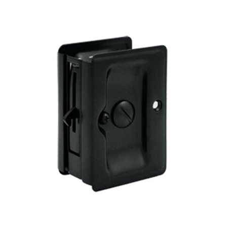 DENDESIGNS 3.25 x 2.25 in. Heavy Duty Adjustable Privacy Pocket Lock, Black - Solid DE2667238